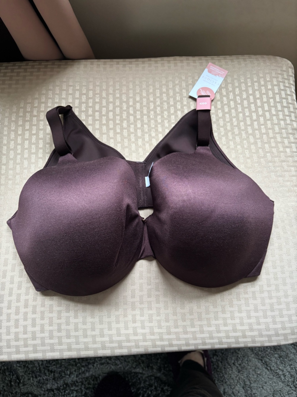 Lane Bryant Invisible Backsmoother Lightly Lined Full Coverage Bra-Deep Plum